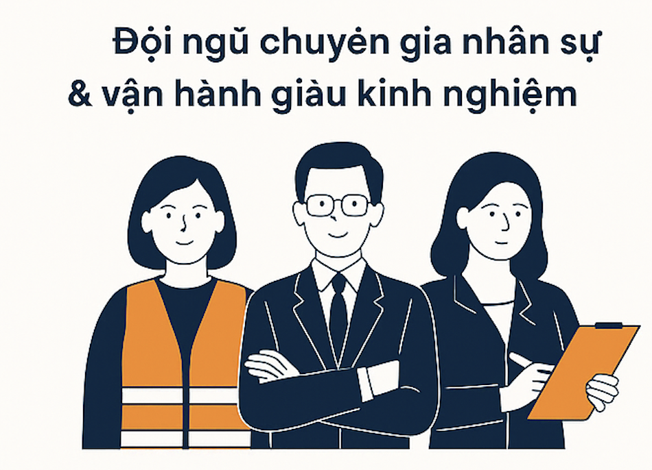 Đội ngũ chuyên gia nhân sự & vận hành giàu kinh nghiệm