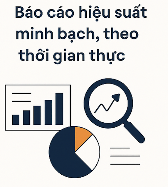Báo cáo hiệu suất minh bạch, theo thời gian thực